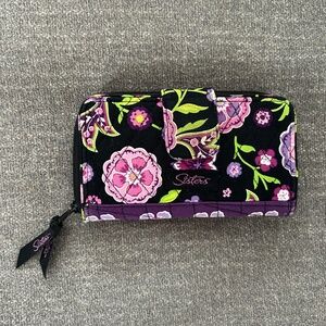 🔴Sisters Quilted Floral Vera Bradley Look Alike Clutch Wallet